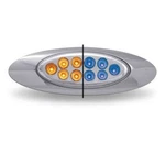 Trux TLED-G4XAB Marker Light, M1 Style, Dual Revolution, Amber/blue, (10 Dio. Fixed Price $50.35.