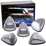 5PC Clear Lens Amber Yellow Full Led Cab Roof Marker Running Light Kit For Truck. Fixed Price $36.09.