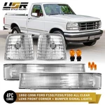 Clear Lens Parking Side Marker W/ Turn Signal 4PC (l+r) 92-96 F150 F250 Bronco. Fixed Price $69.95.