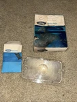 Nos Ford Galaxie Ltd Front Right Hand Park Lamp Len With Screws C9AZ-13208-A. Fixed Price $35.00.