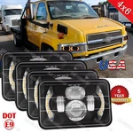 4PCS 4X6" Led Headlights H4666 Drl For Chevrolet Kodiak C4500 C5500 2003-2009. Fixed Price $72.17.