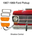 1967 1968 1969 Ford Pickup Truck Parking Light Turn Signal Lens Kit Us Made. Fixed Price $48.88.