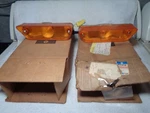 Nos Mopar 1970'S Dodge Truck Amber Park Light Assemblies. Fixed Price $329.00.