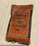 1941 Chevrolet Parking Lamp Clear Glass Lens, PL-700 Lyns New With Box. Fixed Price $29.99.