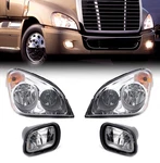 Freightliner Cascadia Headlight & Fog Lamp Set Left Right Side With Bulbs. Fixed Price $210.68.