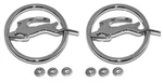 1963 Chevrolet Impala Quarter Panel Emblem Logo # 63C-16723 New Pair*. Fixed Price $38.00.