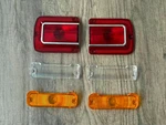 Pieces -1965 Chevelle Tail Lamp Light Lenses W Trim Parking Back-up Lh Rh. Fixed Price $59.99.