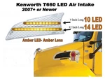 Kenworth T660 Led Air Intake - (driver) Amber/amber. Fixed Price $56.98.