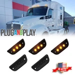 5PC Smoke Lens Amber Led Roof Clearance Marker Light For Kenworth T680 T770 T880. Fixed Price $39.99.
