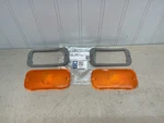 New 1961-1964 Ford Galaxie Amber Parking Lamp Lenses & Gaskets.. Fomoco Script. Fixed Price $21.95.