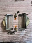 1977 1978 1979 Lincoln Continental Mark 5 Front Turn Signal Light Assemblies. Fixed Price $160.00.