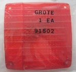 Grote 91502 Red Stop Tail Turn Replacement Lens For Pedestal Light. Fixed Price $7.50.