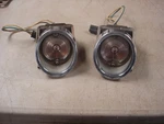 1965 Oldsmobile 442 Cutlass F85 Front Parking/signal Lights Pair & Brackets Gm. Fixed Price $148.00.