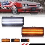 2X Smoke Dynamic Led Front Parking Turn Signal Lights 1979-1986 Ford Mustang. Fixed Price $79.99.