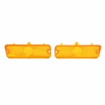 New Pair Of Amber Parking Light Lens Trim Parts Fits 1964 Bel Impala A2439. Fixed Price $72.57.