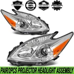 2PCS Chrome Projector Headlights Assembly For Toyota Prius Base 1.8L 2010 2011. Fixed Price $135.99.