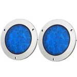 4" Blue Round Truck Trailer Stop Turn Tail Brake Lights Waterproof 16LED. Fixed Price $21.13.