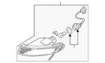Genuine Mazda Signal Lamp Assembly TC44-51-350A. Fixed Price $153.08.