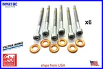 Mercedes Dodge Diesel Lower Fuel Injector Nozzle Seal Copper & Bolt Set 6CYL (6). Fixed Price $24.90.