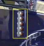 Kenworth T680 T880 And Volvo Mirror Light Bar 10 Holes Pair Set Ss. Fixed Price $84.03.
