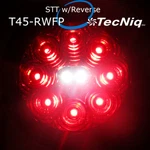 4" Round Red Led Tecniq Stt W/ White Reverse Lights Truck Trailer Usa T45-RWFP-1. Fixed Price $24.88.