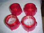 Mopar 1957 Dodge Car Tail & Reverse Back-up Lens Set Lot Nors Glo-brite Ser-do. Fixed Price $89.50.