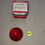 Lucas Style L594 Red Glass Lens 576109. Fixed Price $22.50.