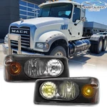 2PCS Left&right Side Headlights Lamps Fit For Mack Granite GU713. Fixed Price $192.00.