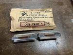 1969-70 Ford Mustang Pair Of Scoop Turn Signal Light Bezel C9ZB-13349-A. Fixed Price $80.00.