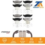 Front Rear Semi-metallic Brake Pads Parking Shoe Kit Ford International Duty. Fixed Price $114.76.