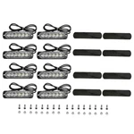 8PCS Led Light Bar For Atvs,truck,off Road Strobe 18W 12V-24V 4300K IP67. Fixed Price $30.19.
