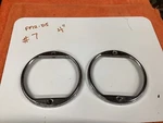 Early Vintage Sparton Teleoptic Turn Signal Light Bezels Old Car Fire Truck #7. Fixed Price $34.95.