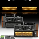 Smoked 1988-1993 Gmc Sierra Chevy Silverado C/k C10 Headlights+led Bumper. Fixed Price $98.99.