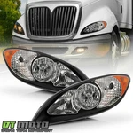 For 2008-2016 International Prostar Black Headlights Headlamps Pair Left+right. Fixed Price $115.99.