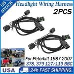 2PCS Headlight Wiring Harness For 88-07 Peterbilt 378 & 379 127/119 Bbc 16-07643. Fixed Price $62.99.