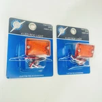Small Amber Rod Lights 12V Led Chrome Housing Pair Turn Signals New. Fixed Price $32.99.