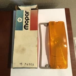 Mopar 2932725 Lens & Gasket Amber Parking Light For Dodge? Orig Box Nos. Fixed Price $125.00.