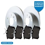 Pair Of Solid 280MM Rear Brake Discs & Pads For Volvo C30. Fixed Price $61.78.