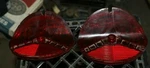 1957 Oldsmobile Guide R3 Tailight Lenses Pair * Br. Fixed Price $30.00.
