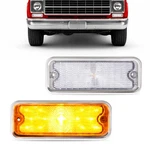 Amber Led Parking Light Lamp Clear Lens Stainless Trim For Chevy Gmc Truck 73-80. Fixed Price $85.00.