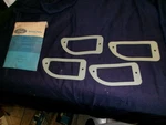 Nos Ford 1970-1972 Bumper Mount Park Light Gaskets X4 D0DZ-13211-A. Fixed Price $20.00.