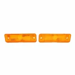 New Pair Of Amber Parking Light Lens Trim Parts Fits 1966-1967 Chevy Ii A3046. Fixed Price $84.67.