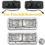 Pair Headlamp Headlights Assembly For Kenworth T600 T800 Peterbilt 379 362 359. Fixed Price $131.57.