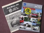 Moss Motors Ltd And Mga 1971 & Triumph 2016 Parts List Catalogs- Lot Of Two. Fixed Price $13.99.