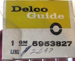 1963 1964 Buick Riviera Nos Backup Lamp Lens Gm Delco Guide # 5953827 Mib. Fixed Price $63.64.