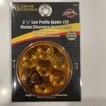 Grand General 76660 1/2 Inch Low Profile Spyder Amber Led Marker Light. Fixed Price $12.98.