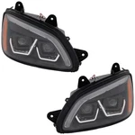 Driver And Passenger Side Led Headlights For Kenworth T660 2008-2016 With Bulbs. Fixed Price $398.71.