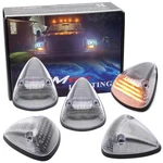 5PC Clear Lens Xenon White Full Led Cab Roof Marker Running Light Kit For Truck. Fixed Price $40.09.