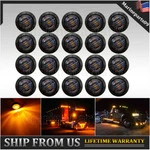 20X Smoked Amber Led Side Marker Lights Truck Trailer 3/4" Bullet. Fixed Price $18.97.