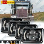 For Kenworth W900 T800 Peterbilt 357 379 378 4PCS 4X6" Led Headlights Hi/lo Drl. Fixed Price $79.99.